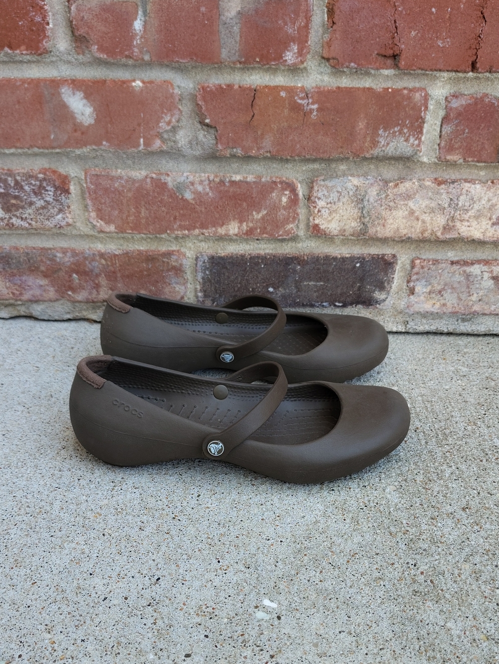 Crocs Alice Work Flats Mary Jane Slip On Sandals Shoes Closed Toe Size 7 Classic